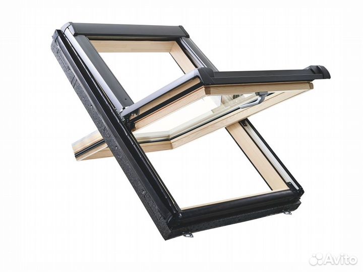 Окно мансардное Roto R49 с термоблоком дерево