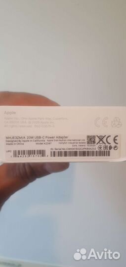 Блок питания apple 20w