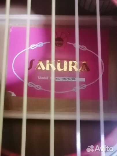 Продам гитару Sakura EOG-404C/TG/RDS