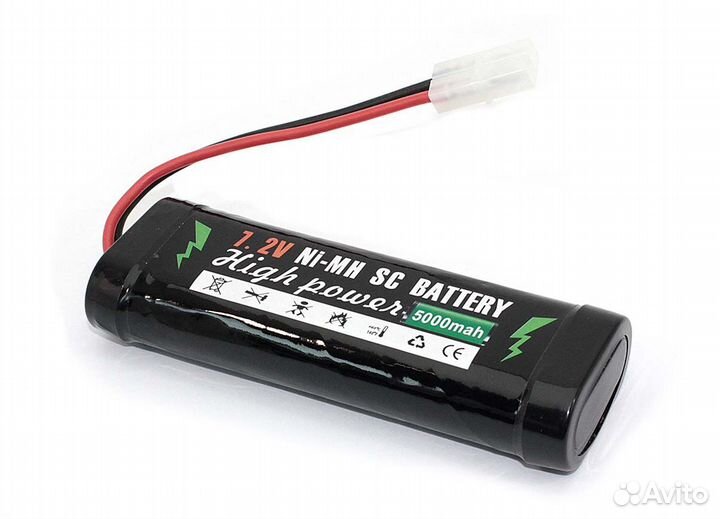 Ni-Mh 7.2V 5000 mAh AA 134.5*41*25 разъем KET-2P