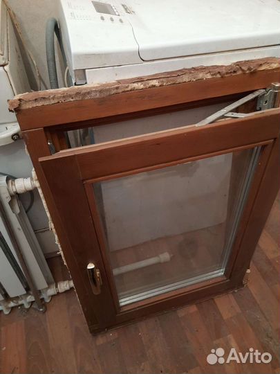 Окно деревянное стеклопакет 2х камерный