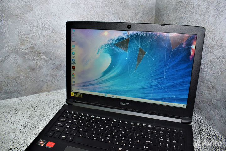 Ноутбук acer на Ryzen 3 2200U/ Radeon 2 gb/full HD