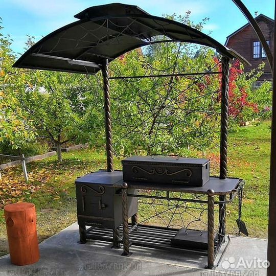 Мангал с вытяжкой