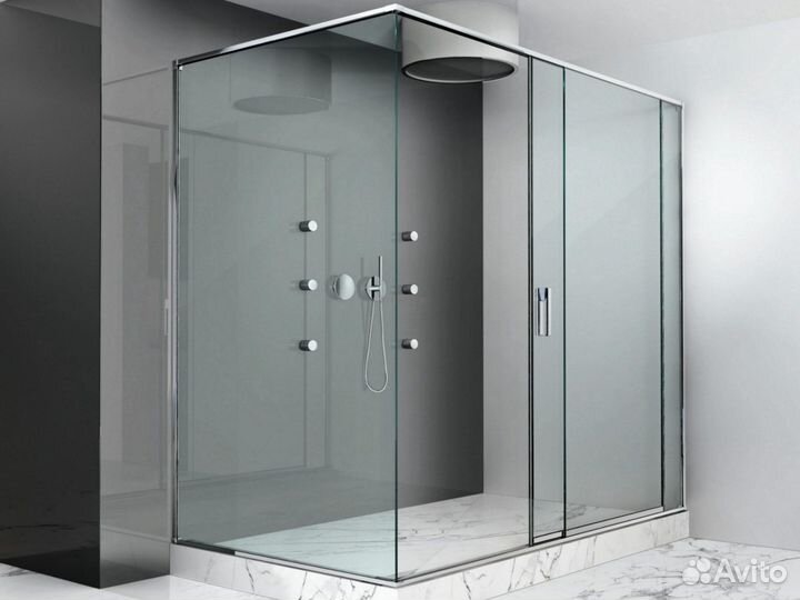 Душевая из стекла под ключ
