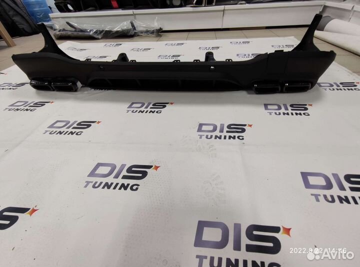 Диффузор + насадки AMG 63 Mercedes glс X253 рест