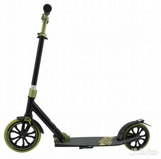 Самокат тт 230 Jogger чёрно-зелёный