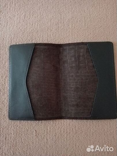 Новая кожаная обложка на паспорт с тиснением Croco