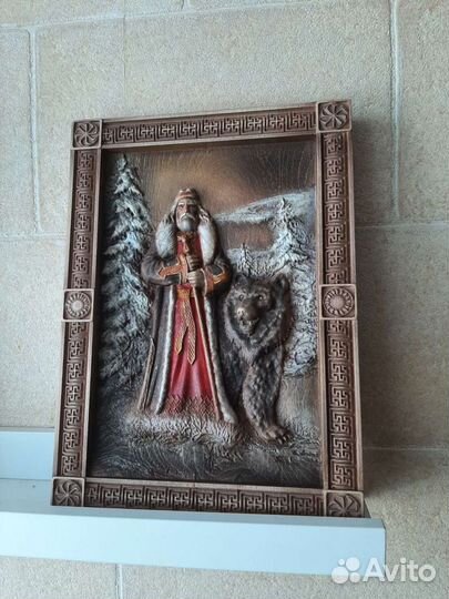 Картина резная из бука 