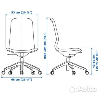 Рабочий стул бежевый лонгфьелль IKEA Оригинал