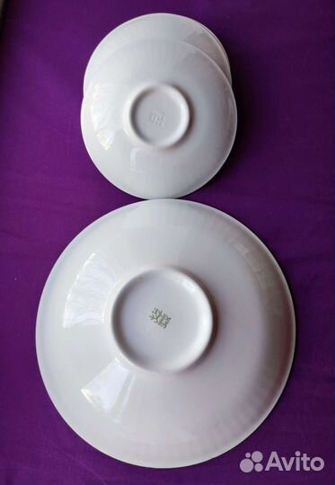 Набор салатников и большое блюдо периода СССР