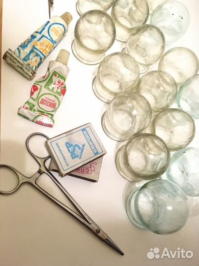 Банки стекло медицинские, вакуумные СССР