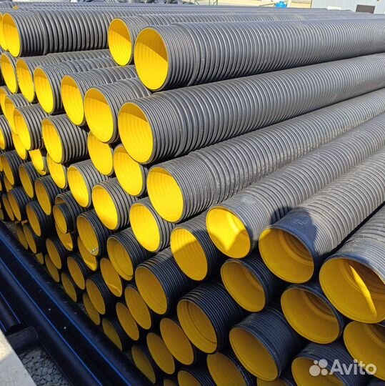 Труба гофрированная, канализационная