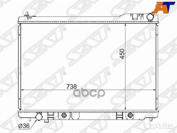 Радиатор Infiniti FX35 06-08 / FX45 02-09