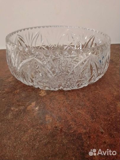 Ваза для фруктов хрусталь