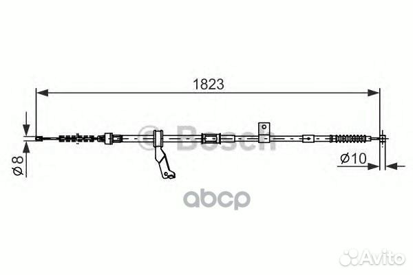 Трос стояночного тормоза зад прав Bosch