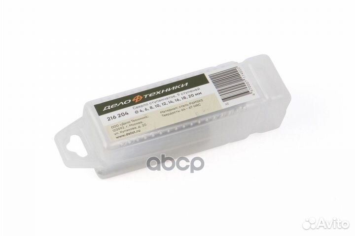 216204 Сверло ступенчатое по металлу, 9 ступ