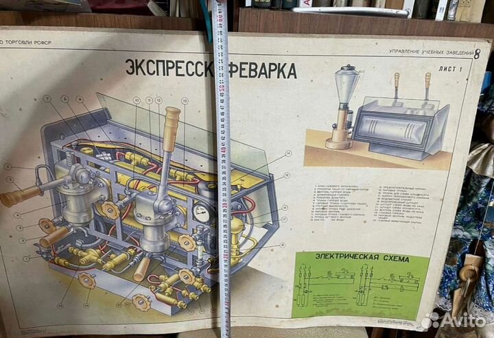 Редкий большой плакат 1963 год СССР