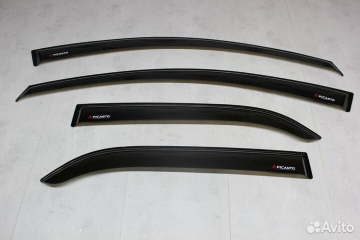 Дефлекторы окон KIA Picanto 2 х/б 2011-2017
