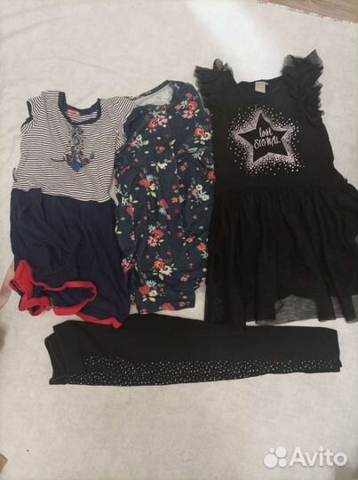 Вещи пакетом на девочку 116 122 128