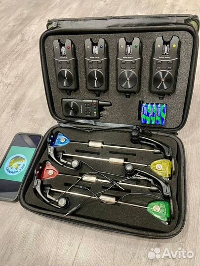 Комплект сигнализаторов поклевки Mifine и батов Kaida