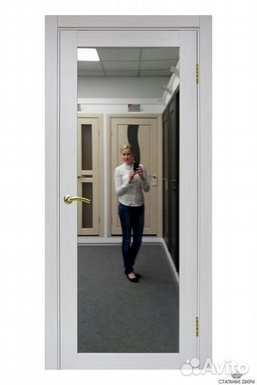 Дверь межкомнатная экошпон зеркало 501 Турин