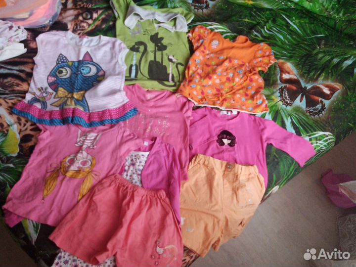 Большой пакет вещей на девочку в садик 2-4 года