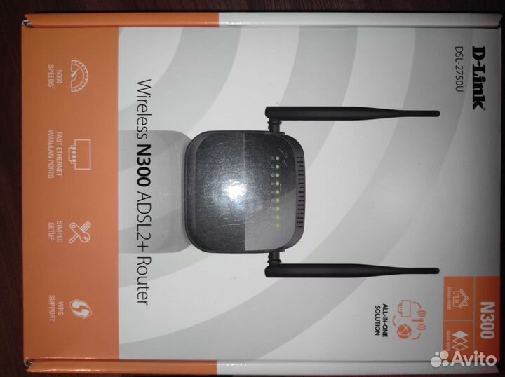 D-Link DSL 2750U Модем Роутер Маршрутизатор adsl