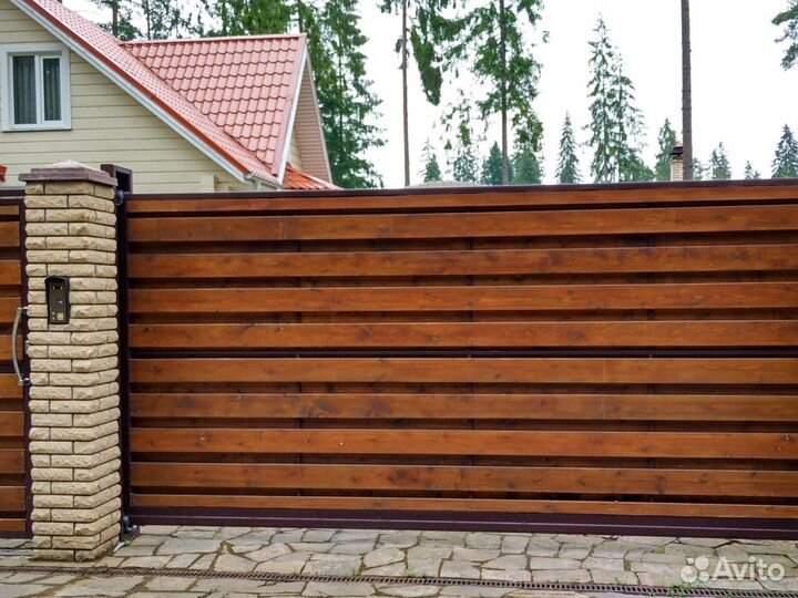 Антивандальные откатные ворота