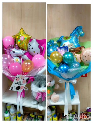 Букет из воздушных шаров и фигур