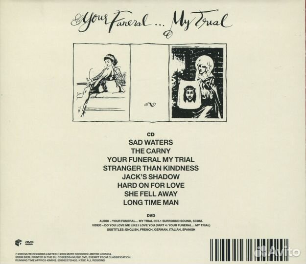 Nick Cave Your Funeral My Trial CD DVD