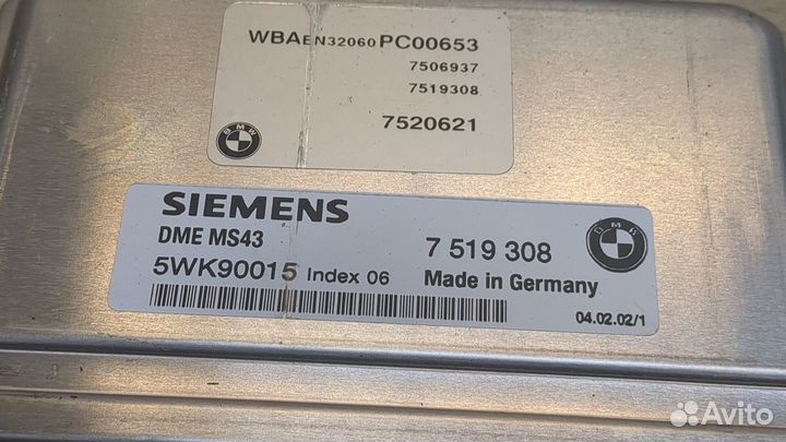 Блок управления двигателем BMW 3 E46, 2002