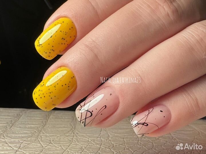 Наращивание, укрепление, педикюр