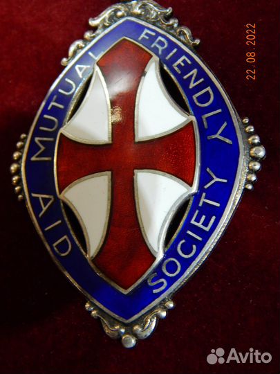 Медаль, серебро, Англия, 1924-1925 год, шейная