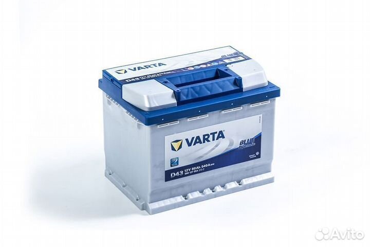 Аккумулятор автомобильный Varta D43 60Ah 540A 560