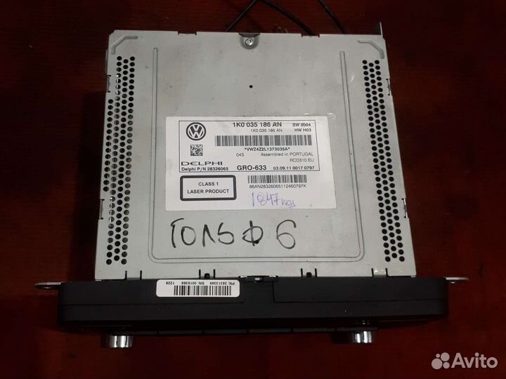 Автомагнитолла фольксваген гольф 6