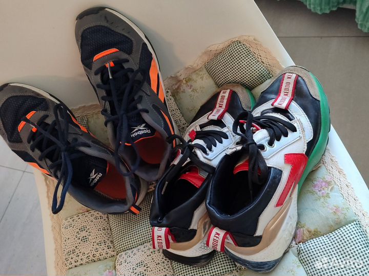 2 пары кроссовок reebok keddo 37 размер