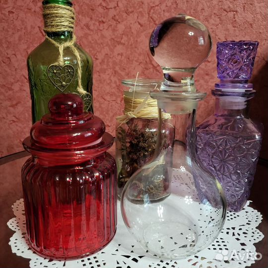 Цветное стекло сосуды для интерьера