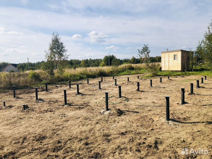 Винтовые сваи под ключ установка