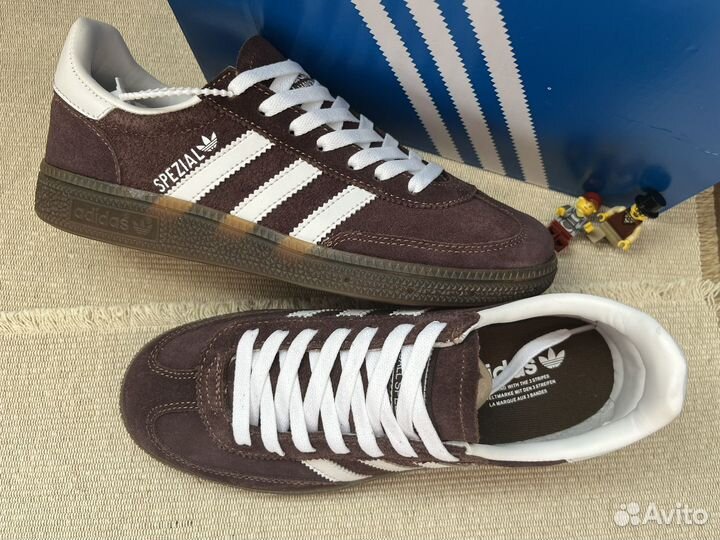 Кроссовки adidas handball spezial brown нубук