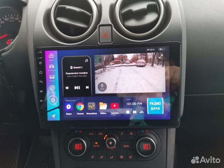 Nissan Qashqai android штатная магнитола teyes