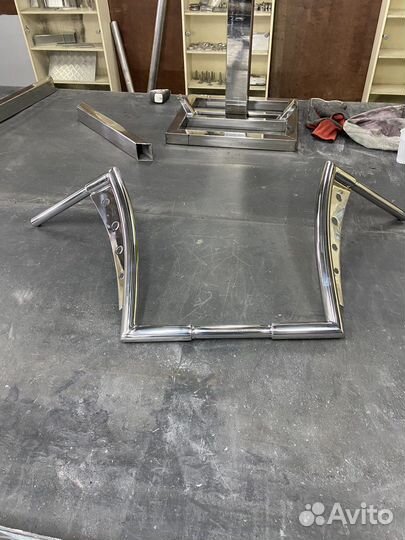 Руль на мотоцикл (нержавейка)