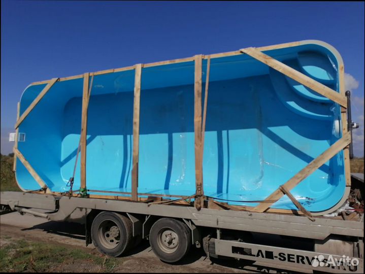 Бассейн из полипропилена 3х10х1,5