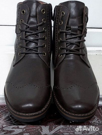 Ботинки кожа\мех муж. 