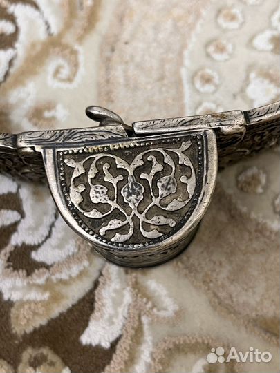 Старинный серебряная пояс 84 проба