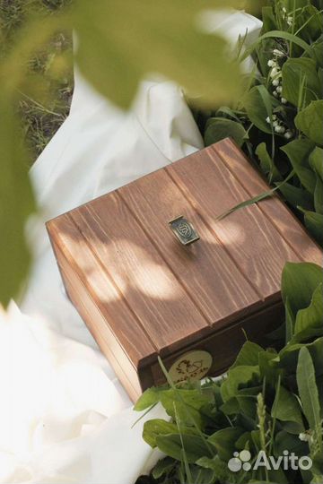 Деревянный подарочный бокс / Подарок на 8 марта