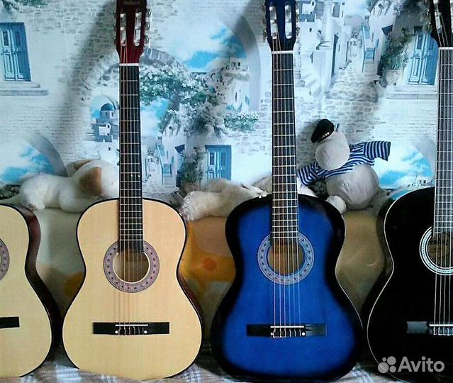 Гитара детская классика 6 струн липа черная