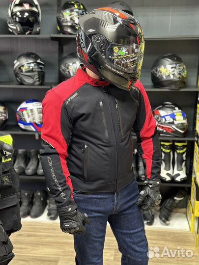 Мотокуртка Dragonfly City, Red - Black