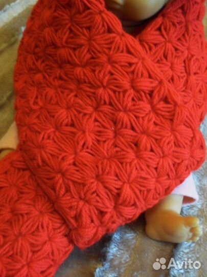 Шарф двусторонний ручной работы