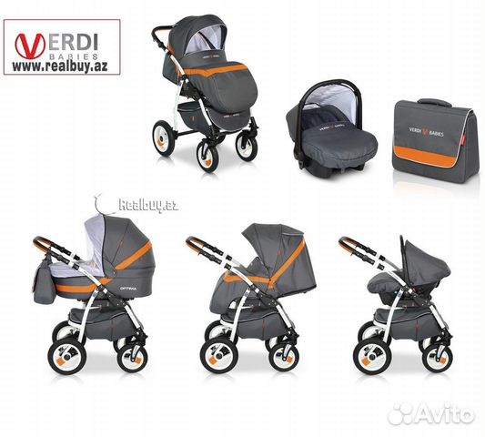 Коляска 3 в 1 Verdi Optima