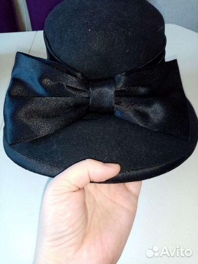 Шляпа фетровая женская с широкими полями